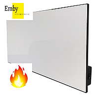 Керамическая панель отопления Emby CH-500 белый с кнопкой на 10 кв.м 600*600 см Керамика панель