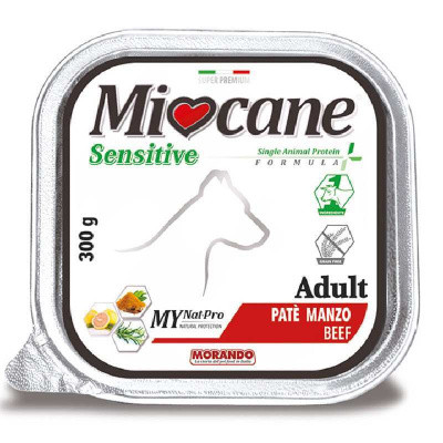 Вологий корм для собак усіх порід Morando (Морандо) Miocane Sensitive Monoprotein з яловичиною 300 г