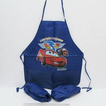 Фартух дитячий для творчості з нарукавниками Тачки і двома кишенями Josef Otten