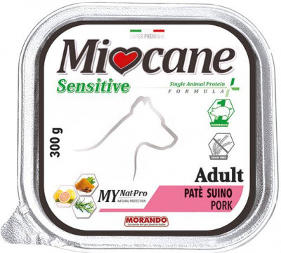 Вологий корм для собак усіх порід Morando (Морандо) Miocane Sensitive Monoprotein з прошутто 300 г