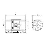Клапан зворотний Koer K0251.PRO - 20 PPR (KP2610), фото 2