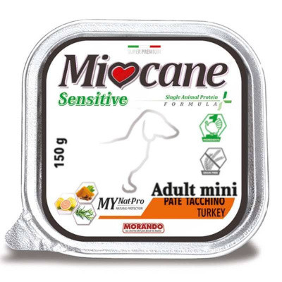 Вологий корм для собак усіх порід Morando (Морандо) Miocane Sensitive Monoprotein з індичкою 300 г