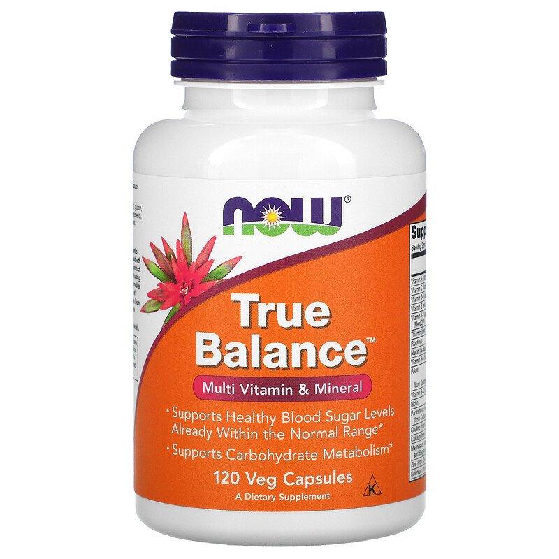 Вітаміни True Balance Multi Vitamin & Mineral Now Foods 120 капсул