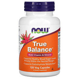 Вітаміни True Balance Multi Vitamin & Mineral Now Foods 120 капсул