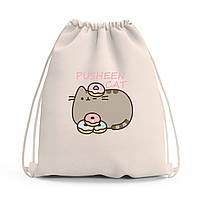 Сумка для взуття Кіт Пушина (Pusheen Cat) сумка-рюкзак дитячий (10428-3346)