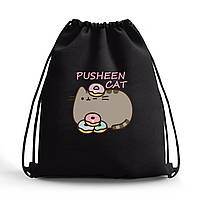 Сумка для обуви Кот Пушин (Pusheen Cat) сумка-рюкзак детская (10428-3346-BK) Черный