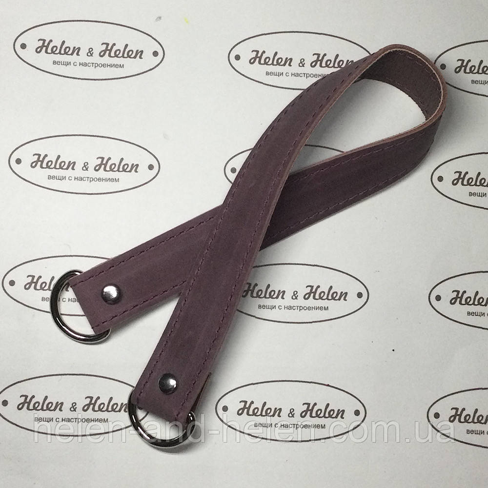 Ручка на півкільцях 40*2,5 (2) . Бургунді, фото 1