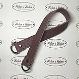 Ручка на півкільцях 40*2,5 (2) . Бургунді, фото 2