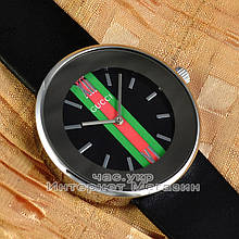 Жіночі наручні годинники Gucci Quartz Silver Mirrow Black кварцові якісний японський механізм репліка