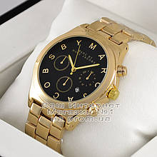 Чоловічі наручні годинники Marc Jacobs Quartz Gold Black унісекс Марк Джейкобс якісна люкс репліка