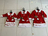Новорічні дитячі костюми Міс Санта для найменших, фото 2