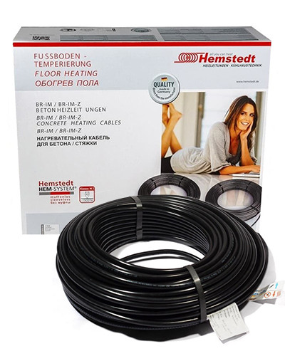 Двожильний кабель Hemstedt тепла підлога-18.5 300W BR-IM 17 Вт/м в стяжку
