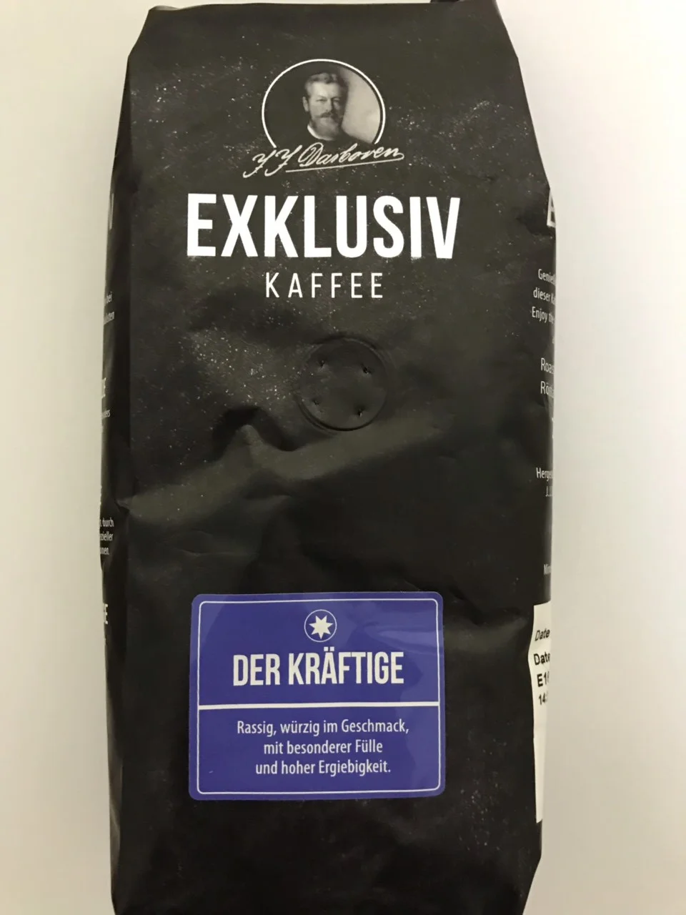 КАВА В ЗЕРНАХ МІЦНИЙ DARBOVEN EXKLUSIV KAFFEE DER KRAFTIGE 250 ГР.