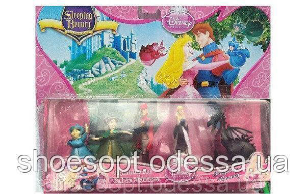 Набір фігурок мультгерої Спляча красуня 5 фігурок, дракон, фото 1