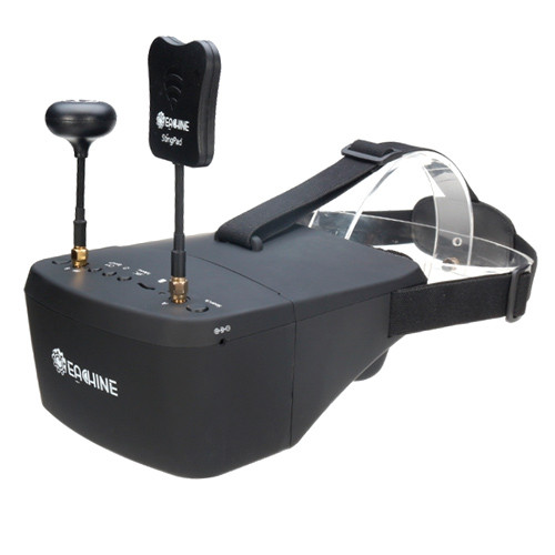 FPV відео шолом окуляри DVR Diversity 5.8G 40CH RaceBand 5" Eachine EV800D