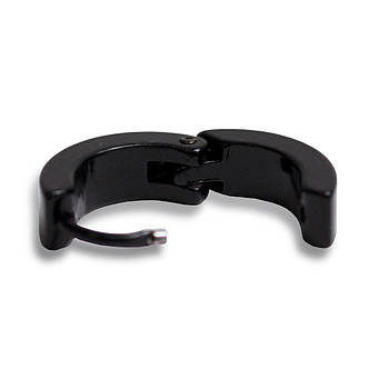 Сережка-кільце чорна SK-02, фото 2