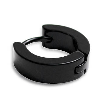 Сережка-кільце чорна SK-02, фото 1