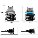 Світлодіодні LED-лампи H11 для протитуманних фар з лінзою LF CSP 4800 Lm 4300 K 50 Watt (Жовте світло), фото 8