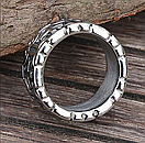 Кільце печатка перстень чоловіче сталеве CROSS 18 з медичної нержавіючої сталі 316L Хрест, фото 3