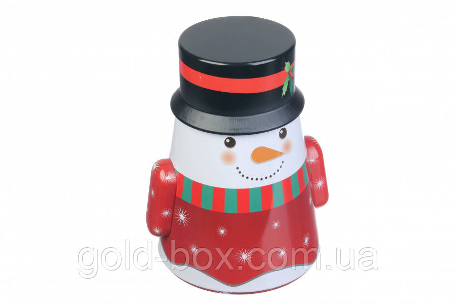 Новогодняя коробка снеговик - фото 1 - id-p1524303988