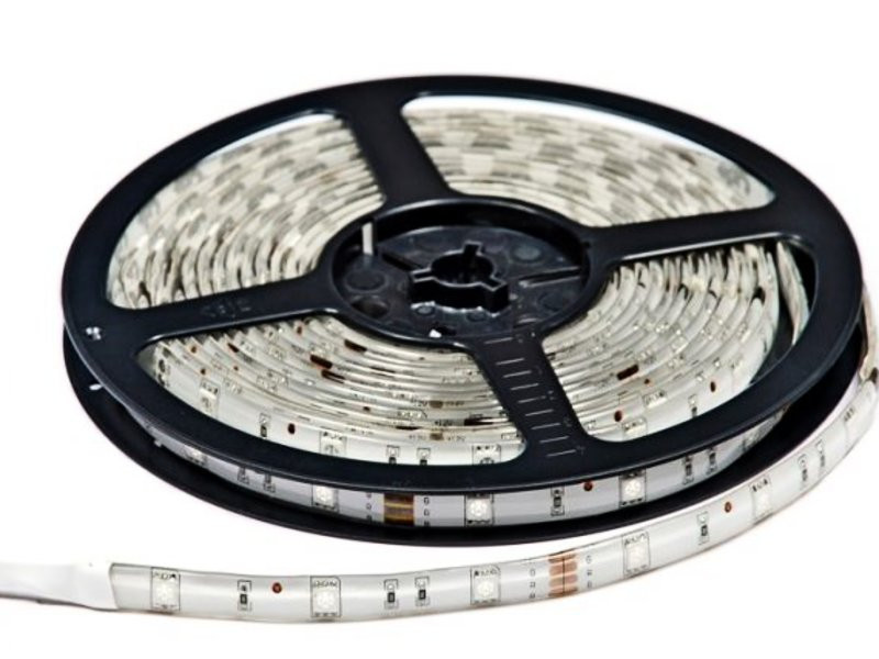 Світлодіодна LED-стрічка ES-FS5050RGB30 7.2W/M 30 LEDs/M RGB IP68 Silicon — 5 м, фото 1