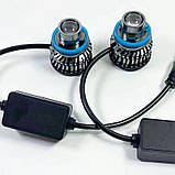 Світлодіодні LED лампи 9006 (HB4) для протитуманних фар з лінзою LF CSP 4800 Lm 4300 K 50 Watt (Жовте світло), фото 8