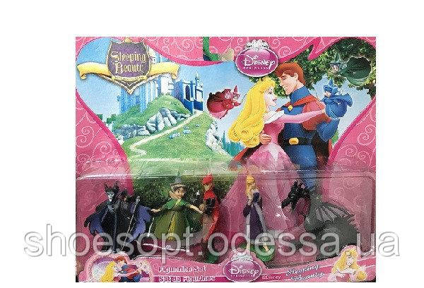 Набір фігурок мультгерої Спляча красуня 5 фігурок, дракон, фото 1