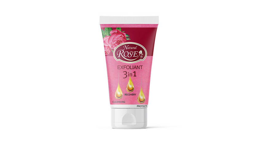 Ексфоліант для обличчя 3 в 1 Natural Rose від Arsy Cosmetics 150 мл, фото 1