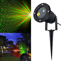 Вуличний лазерний проектор laser light № 85 / Новорічний проектор / Лазерний проектор