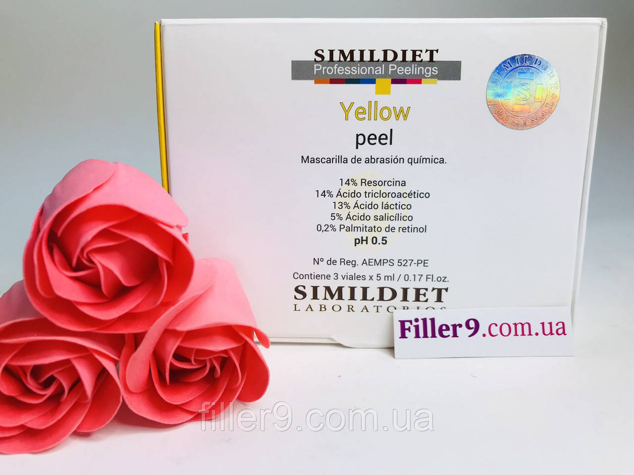 Simildiet Yellow Peel (Елоу Піл) Жовтий пілінг з трилоруксусною кислотою, 15 мл (3 флакони по 5 мл)