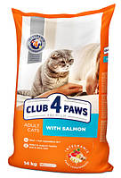 Клуб 4 лапы 14 кг для кошек с лососем