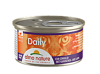 Влажный корм для кошек Almo Nature Daily Menu Cat MOUSSE RABBIT Паштет кролик 85 г