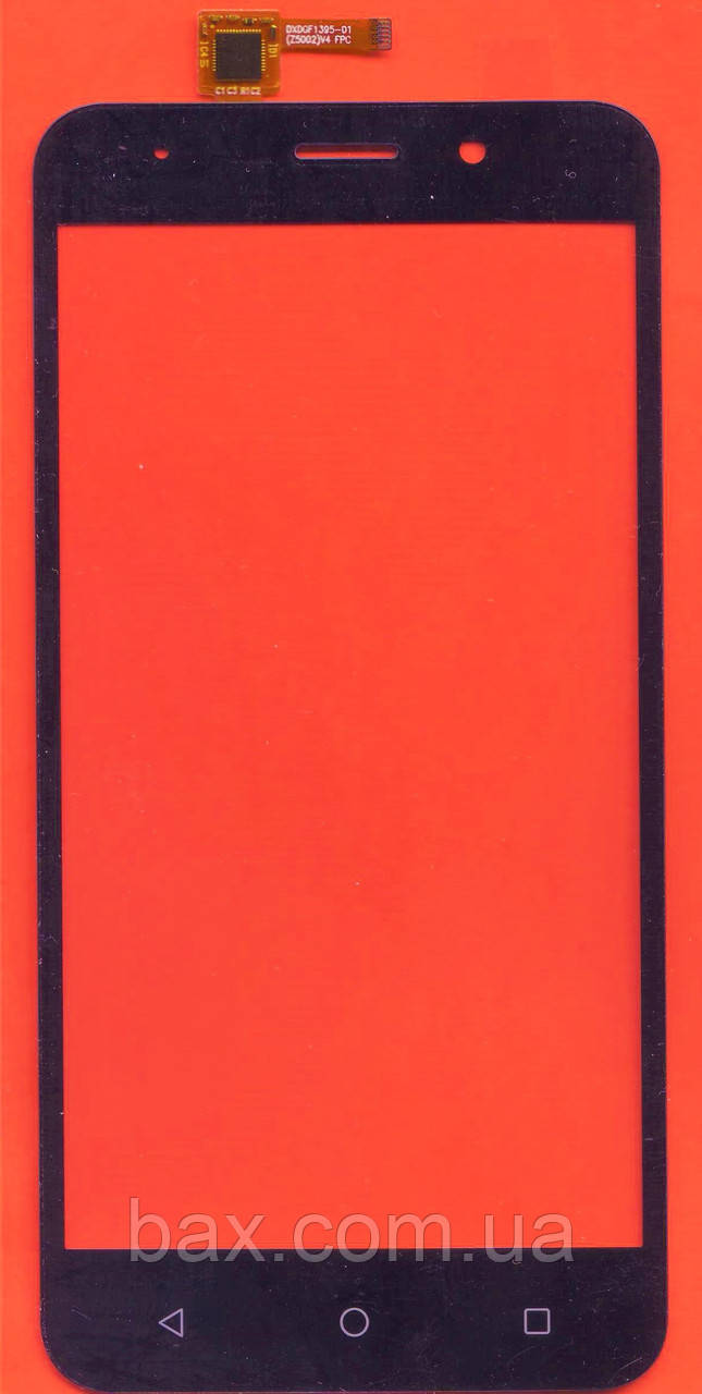 Сенсорний єкран (тачскрін) для телефону ERGO B506 чорний (DXDGF1395-01 (Z5002)V4 FPC)