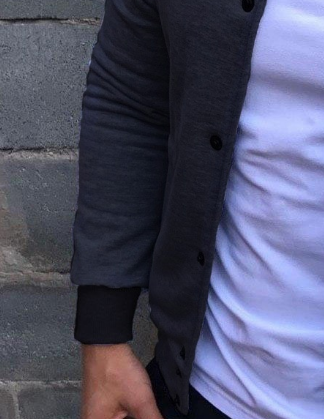 Мужской трикотажный кардиган Palm Angeles Кофта на кнопках Бомбер с логотипом Палм Анджелз весеняя Куртка - фото 4 - id-p1524239086