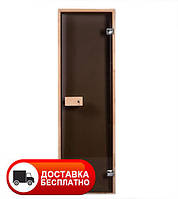 Двери для сауны Wood 60х190 две петли (ольха)