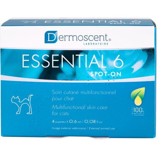 Краплі для догляду за шкірою та шерстю кішок Dermoscent (Дермосент) Essential 6 (4 піпетки)