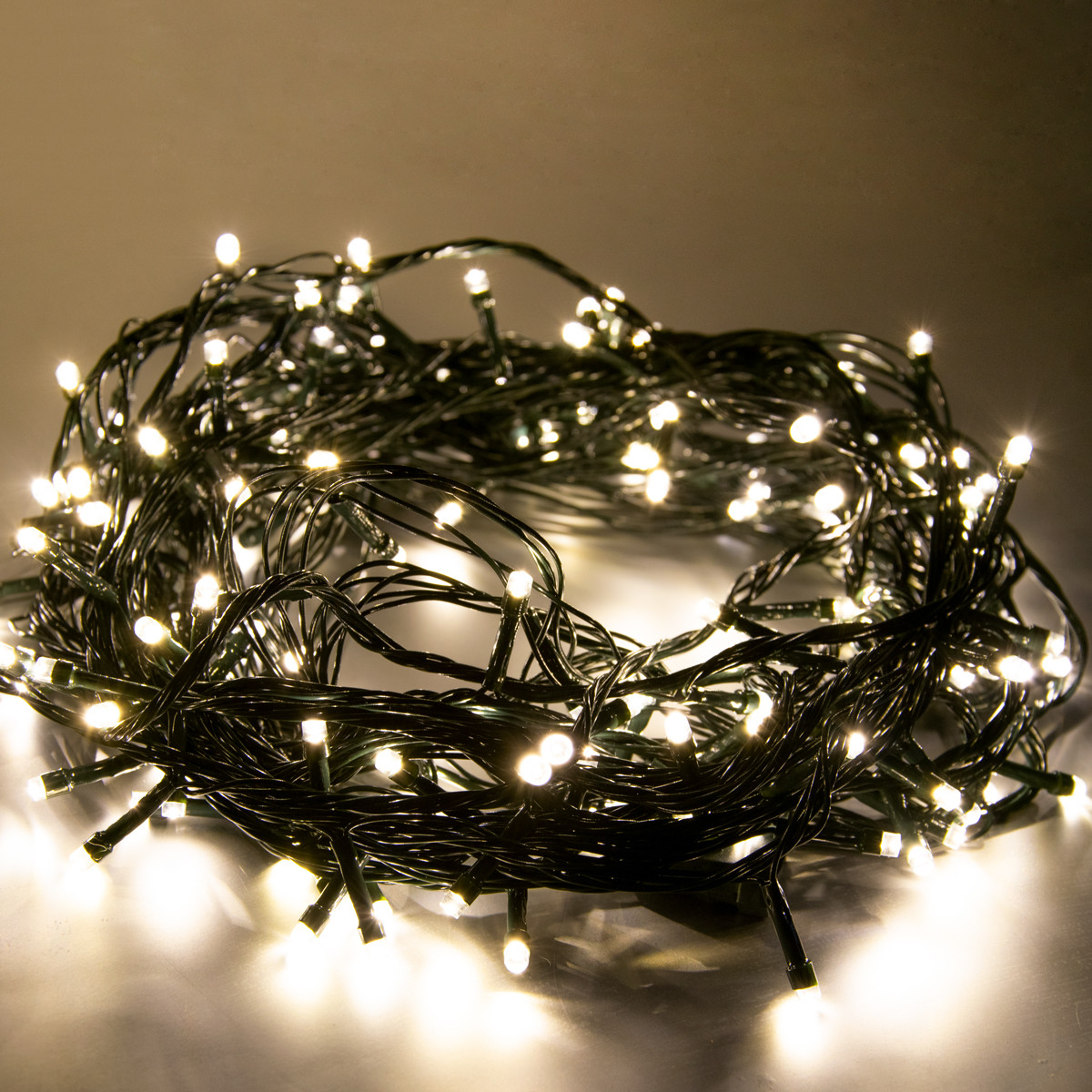 Світлодіодна гірлянда на ялинку "AJ-1004 арт 208" 165 LED 15.4 м, лед гірлянда новорічна Теплий білий