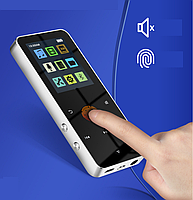 Плеєр MP3 Rijaho S08 Bluetooth 16gb HI FI з зовнішнім динаміком Сріблястий, фото 4
