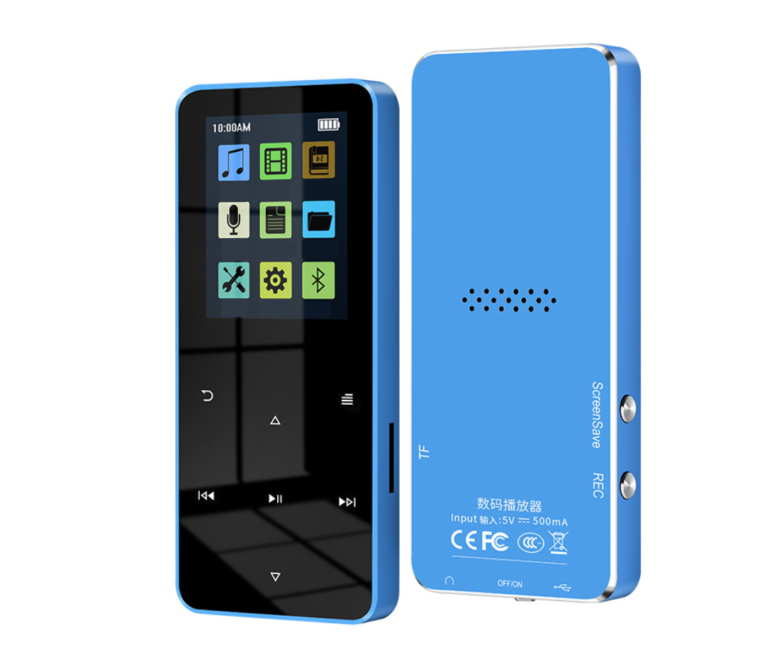 Плеєр MP3 Rijaho S08 Bluetooth 4gb HI FI з зовнішнім динаміком Синій