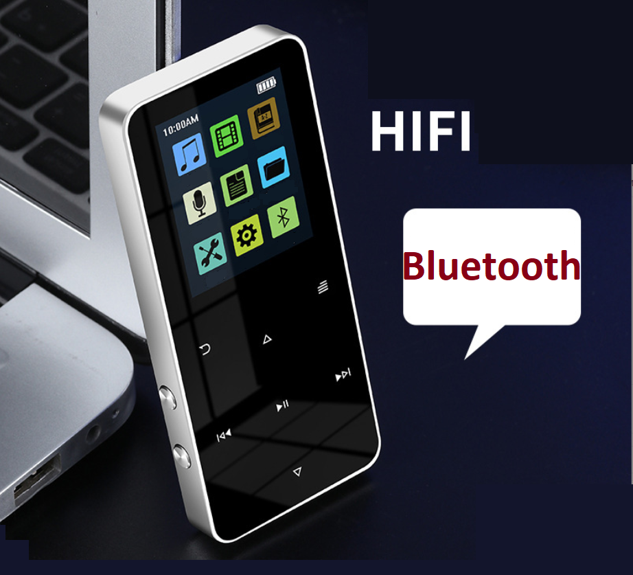 Плеер MP3 Rijaho S08 Bluetooth 16gb HI FI с внешним динамиком Серебристый - фото 4 - id-p1524344950