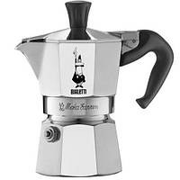 Кофеварка Bialetti гейзерная на 3 чашки, Moka express серебро 130 мл