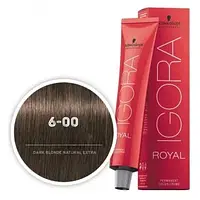 Фарба для волосся Schwarzkopf   Igora Royal 6-00 (темний русявий натуральний екстра) — 60 мл
