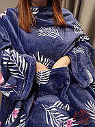 Плед із флісу з рукавами Фламінго, фото 2