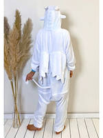 Кигуруми для взрослых мужчин Дневная Фурия, Кигуруми комбинезон Белый Беззубик (1085)