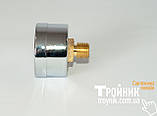 RS-K 1/4" ф.42 Манометр фронтальний 0-10 bar хром, фото 3