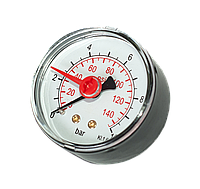 RS-K 1/4" ф.50 Манометр фронтальный 0-6 bar с доп. стрелкой