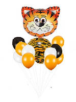 Набор воздушных шаров символ года  2022 Тигр