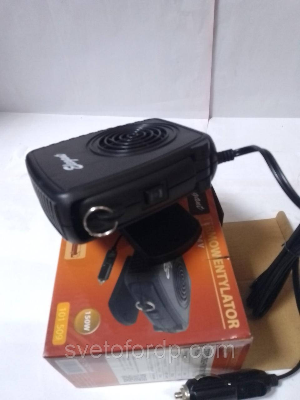 Обігрівач автомобільний 24V 150W обігрів/обдування + 1,9м кабель Elegant, EL 101 509, фото 1