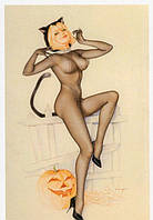 Открытка ALBERTO VARGAS Vargas Girl, Playboy illustration, October 1967