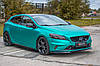 Спліттер Volvo V40 R-Design (12-19) тюнінг обвіс переднього бампера, фото 4